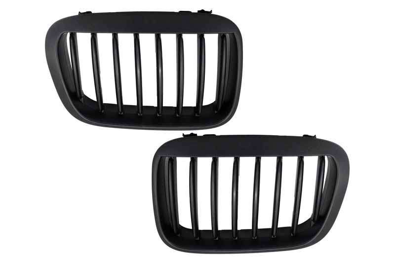 Βλησαρούλης Car Center - Central Grilles Kidney Grilles 3 Series suitable for BMW E46 Non facelift (1998-2000) Black