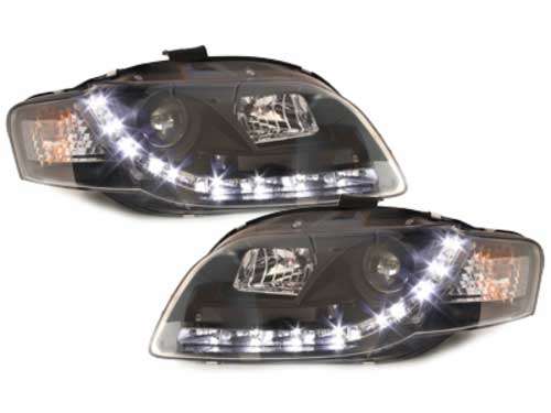 Βλησαρούλης Car Center - D-LITE Headlights suitable for AUDI A4 B7 daytime running light black