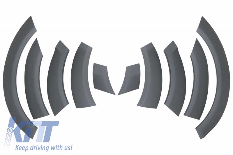 Βλησαρούλης Car Center - Fender Flares Wheel Arches suitable for Audi Q7 4L (2006-2010) Off Road Package - Side Strips