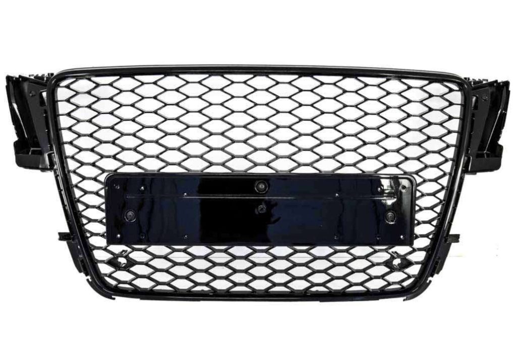 Βλησαρούλης Car Center - Front Grille suitable for Audi A5 8T (2008-2011) RS5 Design Badgeless Piano Black