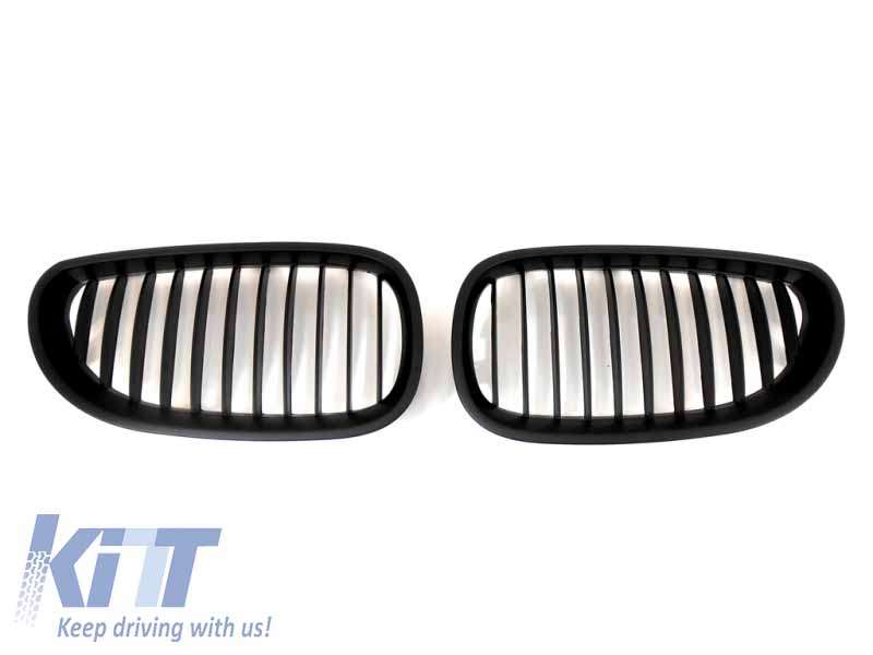 Βλησαρούλης Car Center - Front Grills suitable for BMW 5 Series E60 2003-2009 Matte Black