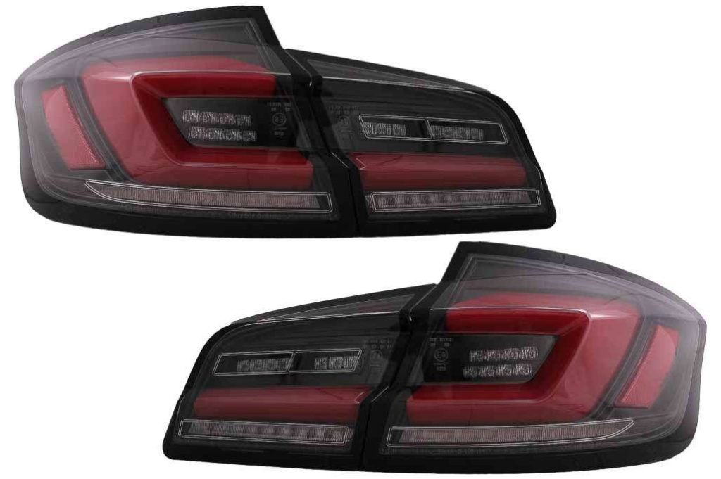 Βλησαρούλης Car Center - Full LED Bar Taillights suitable for BMW 5 Series F10 (2011-2017) Black Line Dynamic Sequential Turning Signal