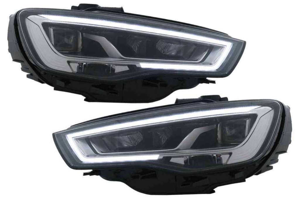 Βλησαρούλης Car Center - Full LED Headlights suitable for Audi A3 8V Pre-Facelift (2013-2016) Upgrade for Halogen with Sequential Dynamic Turning Lights LHD