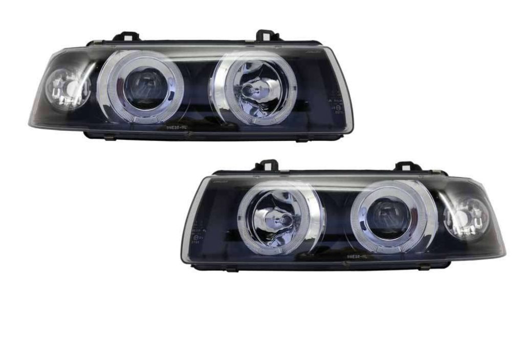 Βλησαρούλης Car Center - Headlights 2 LED Halo Rims Angel Eyes suitable for BMW 3 Series E36 1992-1998 Sedan/Touring