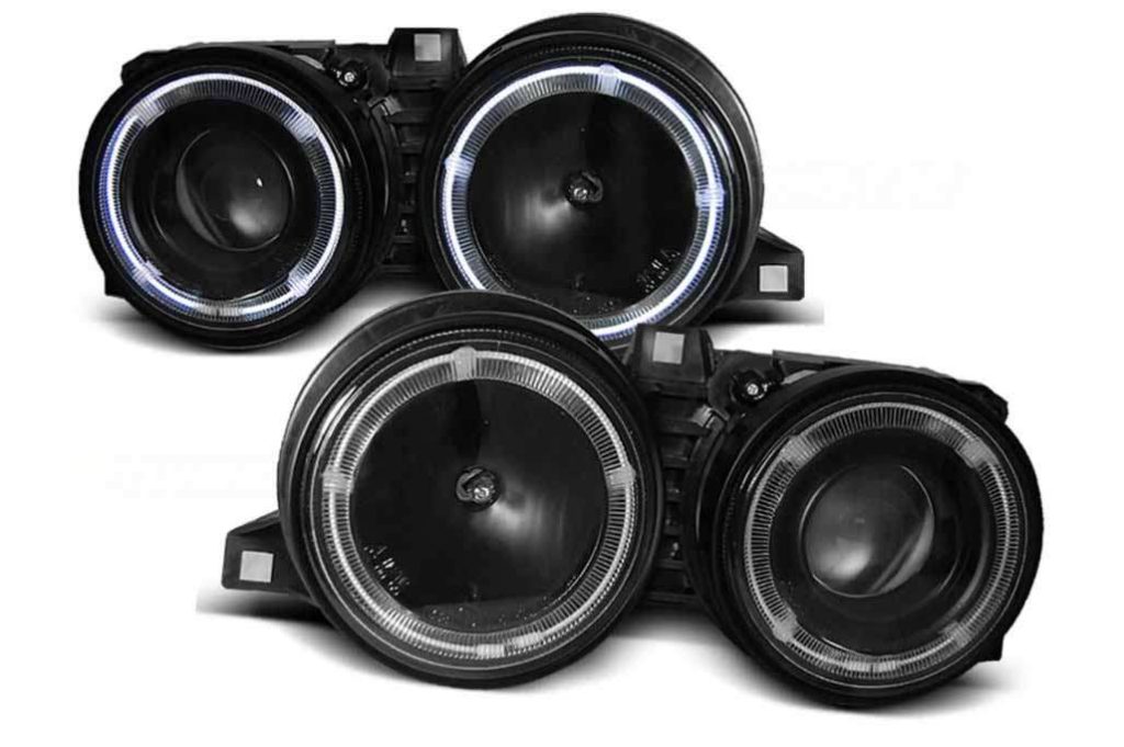 Βλησαρούλης Car Center - Headlights Angel Eyes suitable for BMW 3 series E30 (11.1982-06.1994) Black