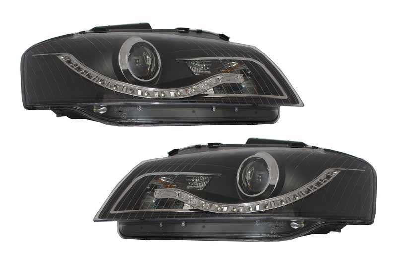 Βλησαρούλης Car Center - Headlights DAYLIGHT suitable for Audi A3 8P (05.2003-03.2008) DRL Black