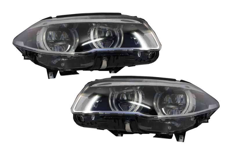 Βλησαρούλης Car Center - Headlights Full LED suitable for BMW 5 Series F10 F11 (2011-2013) Angel Eyes