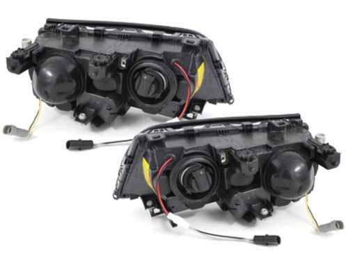 Βλησαρούλης Car Center - Headlights suitable for BMW 3 Series E46 Sedan (2001-2003) Angel Eyes 2 Halo Rims