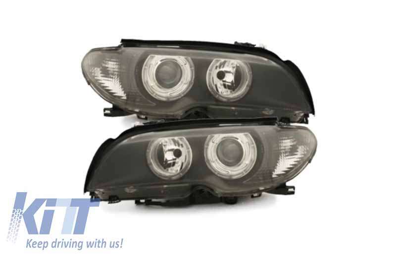 Βλησαρούλης Car Center - headlights suitable for BMW E46 Coupé 03-06_2 halo rims_black
