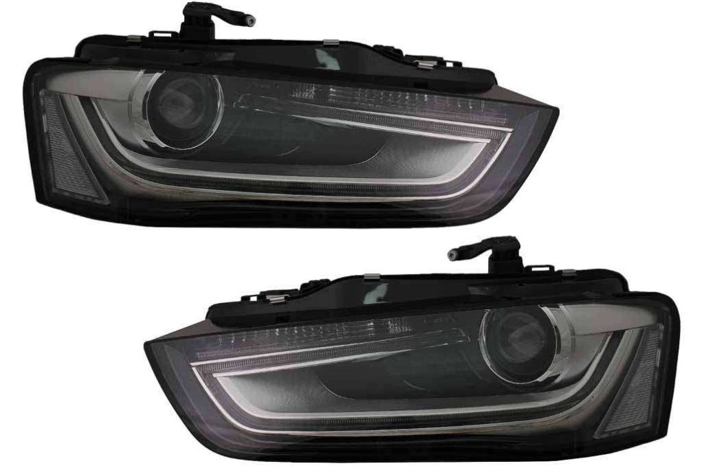 Βλησαρούλης Car Center - LED DRL Headlights for Audi A4 B8.5 Facelift (2012-2015) Black