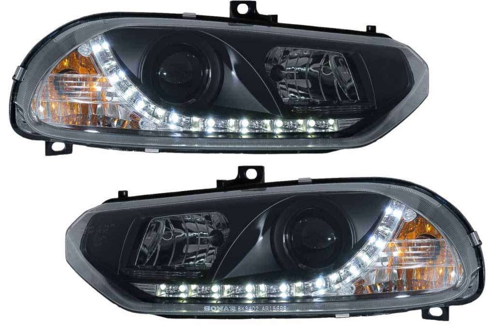 Βλησαρούλης Car Center - LED Headlights suitable for Alfa Romeo 156 (10.1997-06.2003) DAYLIGHT Black
