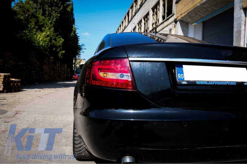 Βλησαρούλης Car Center - LED Light Bar Taillights suitable for Audi A6 4F C6 (2004-2008) Limousine Red/crystal