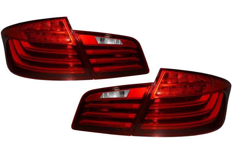Βλησαρούλης Car Center - LED Taillights M Performance suitable for BMW 5 Series F10 (2011-2017) Red Clear LCI Design