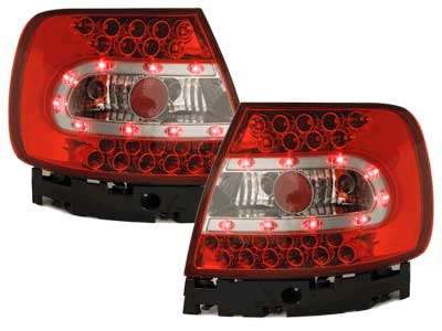 Βλησαρούλης Car Center - LED taillights suitable for AUDI A4 B5 Lim. 95-99 / 99-01_ red/crystal