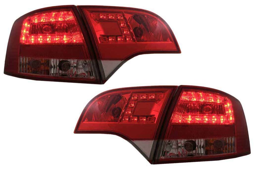 Βλησαρούλης Car Center - LED Taillights suitable for Audi A4 B7 Avant 8ED (11.2004-2007) Red Clear