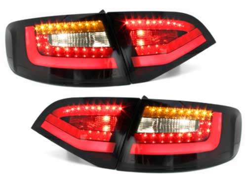Βλησαρούλης Car Center - LED Taillights suitable for AUDI A4 B8 Avant (2008-2011) Black/Smoke