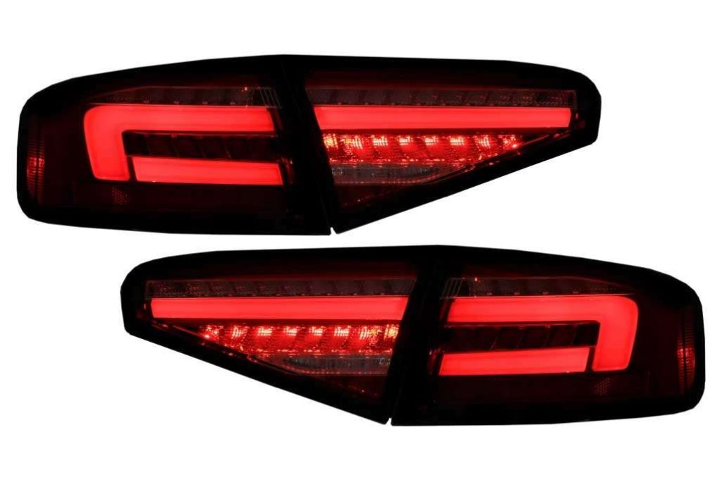Βλησαρούλης Car Center - LED Taillights suitable for AUDI A4 B8 (2012-2015) Limousine Red White Dynamic Sequential Turning Lights