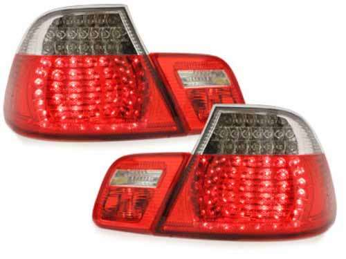 Βλησαρούλης Car Center - LED Taillights suitable for BMW 3 Series E46 2D Coupe Facelift  (2003-2006) Red/Crystal