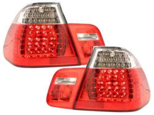Βλησαρούλης Car Center - LED Taillights suitable for BMW 3 Series E46 Limousine 4D (1998-2001) Red Crystal