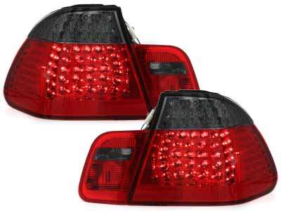 Βλησαρούλης Car Center - LED Taillights suitable for BMW 3 Series E46 Limousine 4 Doors (1998-2001) Red/Smoke