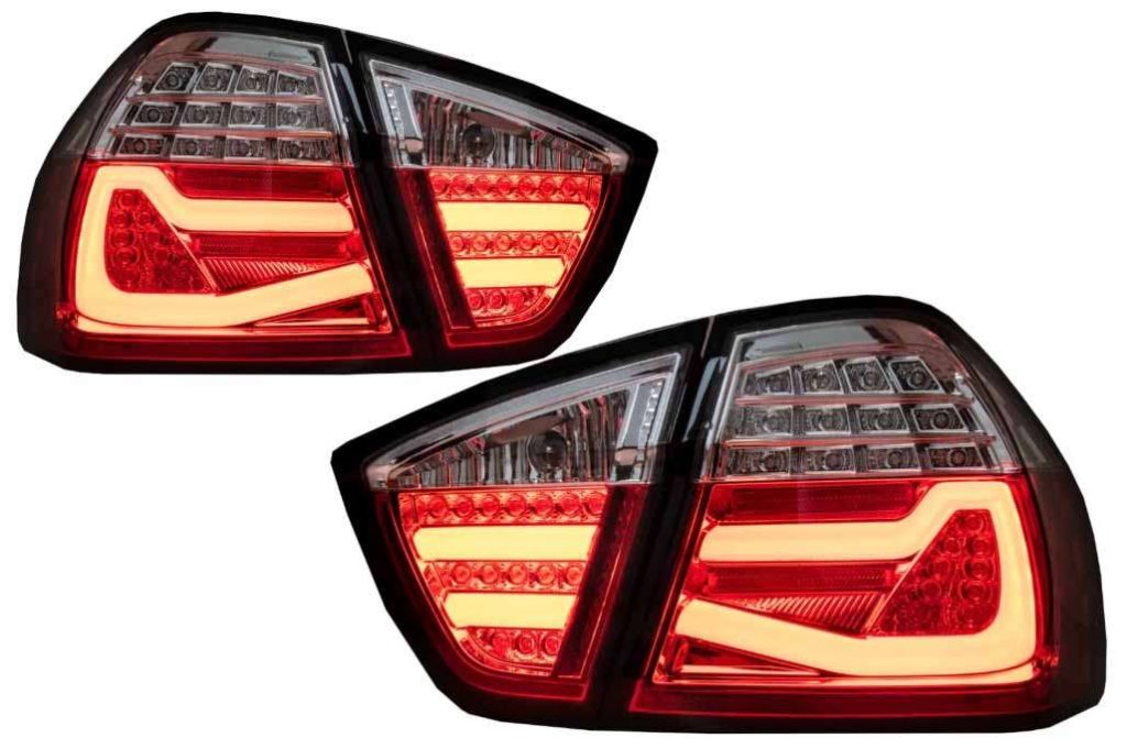 Βλησαρούλης Car Center - LED Taillights suitable for BMW 3 Series E90 (03.2005-08.2008) Red White LightBar F30 LCI Design