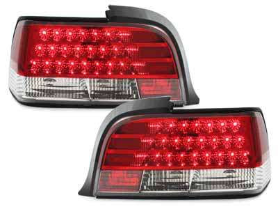 Βλησαρούλης Car Center - LED taillights suitable for BMW E36 Coupe 92-98 _ red/crystal