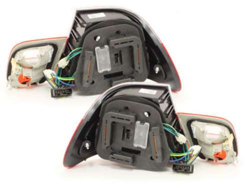 Βλησαρούλης Car Center - LED taillights suitable for BMW E46 Coupe Facelift 2003-2006 red/crystal 4 pieces