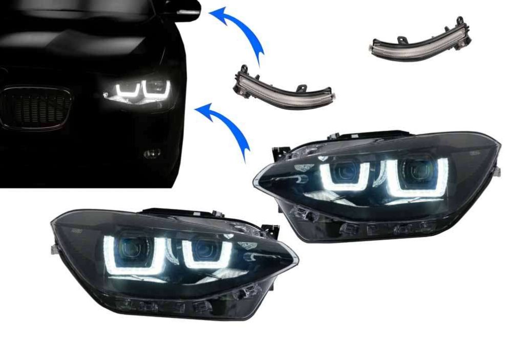 Βλησαρούλης Car Center - Osram LEDriving Full LED Headlights suitable for BMW 1 Series F20 F21 (06.2011-03.2015) with Osram Full LEDriving Mirror Indicators Dynamic Sequential Turning Lights
