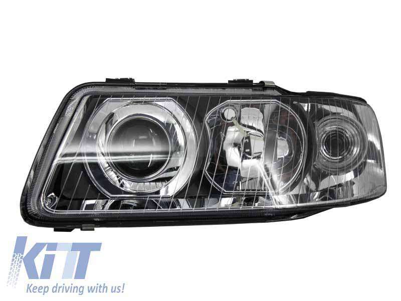 Βλησαρούλης Car Center - Suitable for AUDI A3 8L (2000-2003) Replacement Left Side Headlight Chrome Background 8L00941003K 8L0941003AF