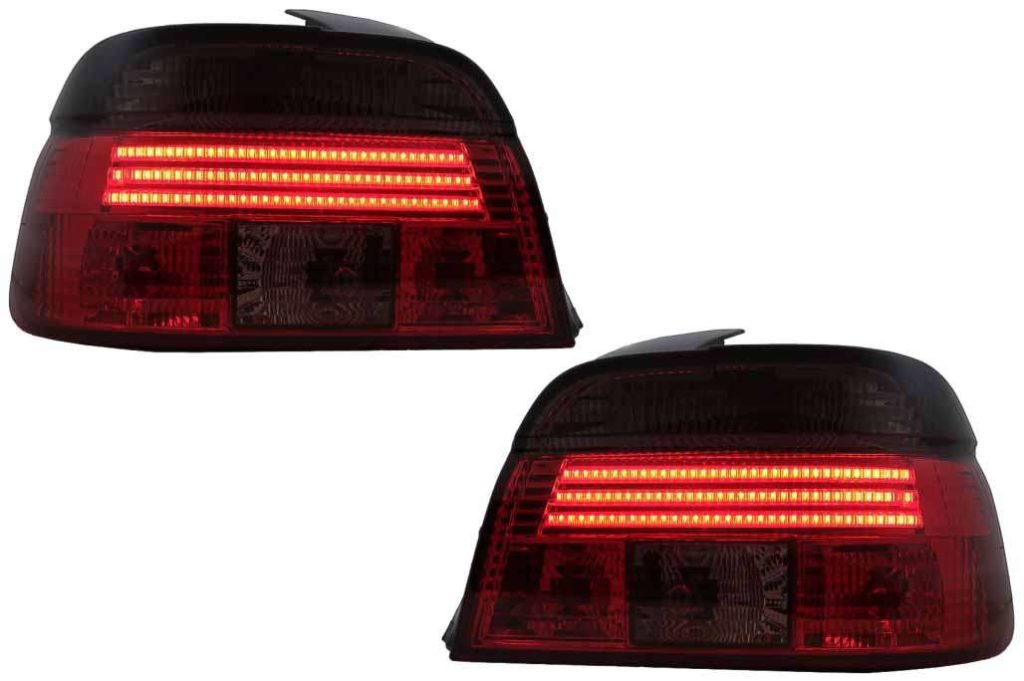 Βλησαρούλης Car Center - Taillights LED BAR suitable for BMW 5 Series E39 Sedan (09.1995-08.2000) Red Smoke