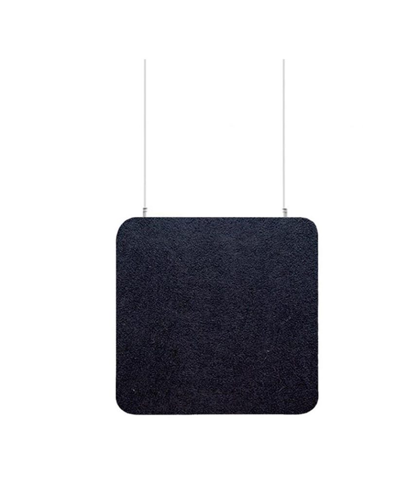 Βλησαρούλης Car Center - Audiodesigner ECOBAFFLE Square Ηχοαπορροφητικά Πάνελ Οροφής 100x100x4cm Μαύρο (Σετ 4 Τεμαχίων)-