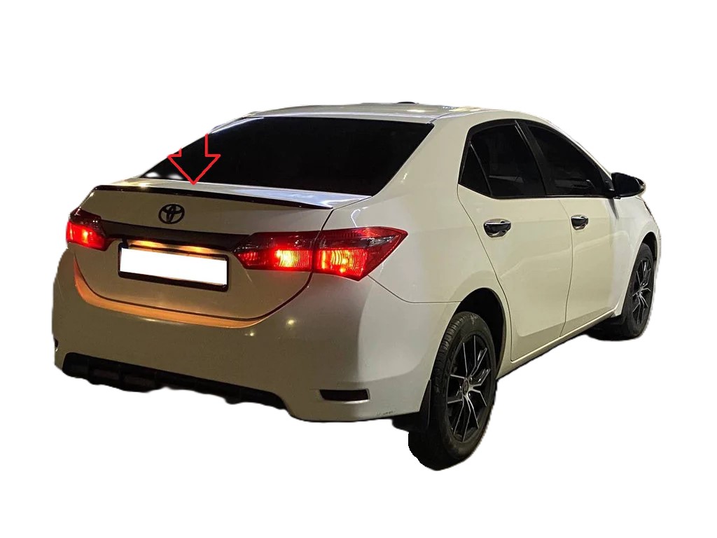Βλησαρούλης Car Center - Αεροτομή Τοyota Corolla 19-23 Piano Black Spoiler