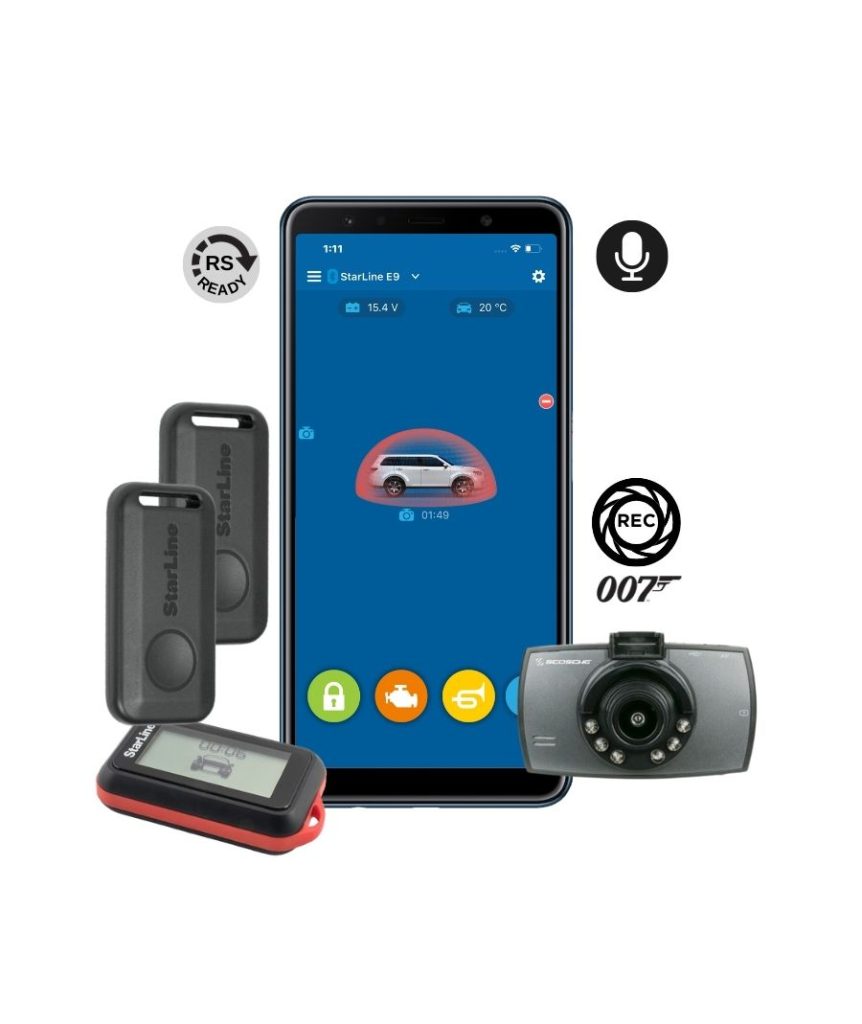 Βλησαρούλης Car Center - StarLine E9-2-LCD-007S V2 Συναγερμός αυτοκινήτου με 2 tags & LCD χειριστήριο και καταγραφή μέσω κάμερας Scosche-