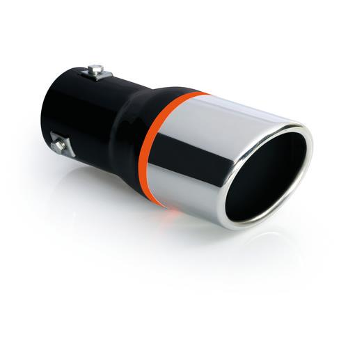 Βλησαρούλης Car Center - ΑΚΡΟ ΕΞΑΤΜΙΣΗΣ TS-25 Φ 37-58 mm - ΣΤΡΟΓΓΥΛΟ ΜΑΥΡΟ/ΙΝΟΧ