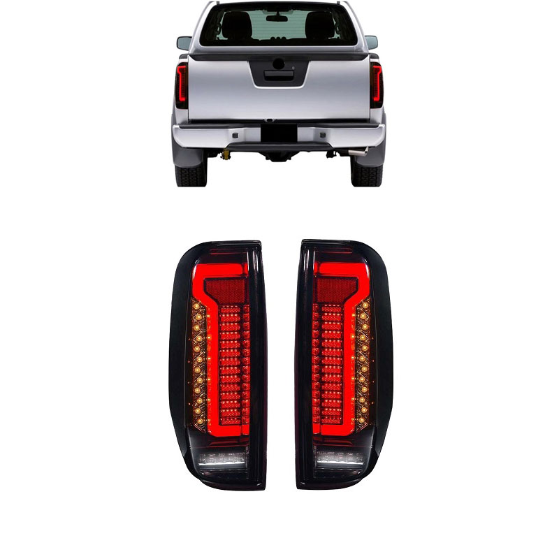 Βλησαρούλης Car Center - ΖΕΥΓΑΡΙ ΠΙΣΩ ΦΑΝΑΡΙΑ NISSAN NAVARA D40 2005-2015 SMOKED FULL LED