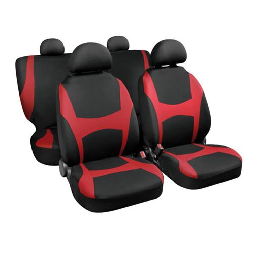 Βλησαρούλης Car Center - Καλύμματα Καθισμάτων CAPRI SET 4τεμ. Μαύρο/Κόκκινο