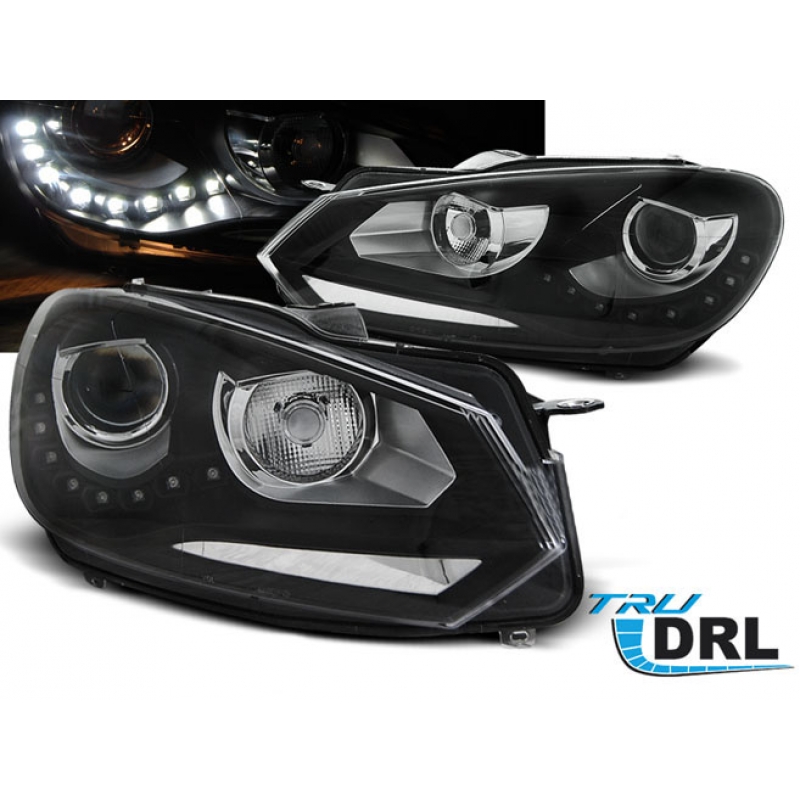 Βλησαρούλης Car Center - Μπροστινά Φανάρια VW Golf 6 10.08-12 GTI DRL TRU