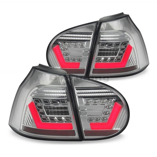 Βλησαρούλης Car Center - Πίσω φανάρια full led για VW Golf 5 lightbar design chrome