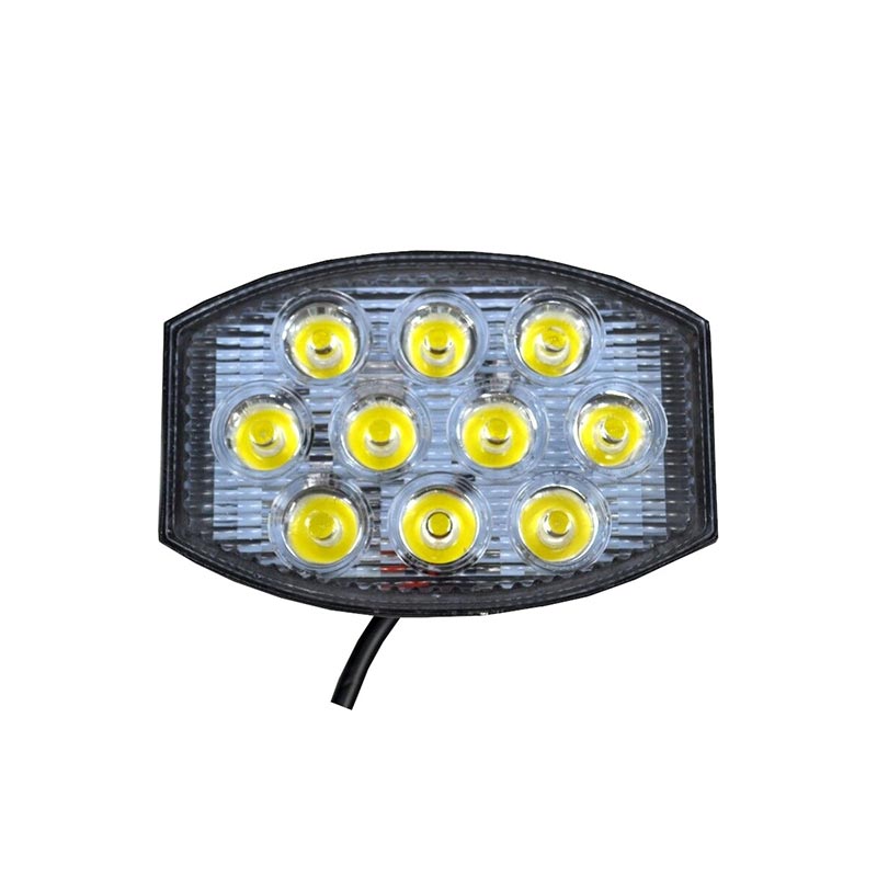 Βλησαρούλης Car Center - Προβολέας εργασίας LED SPOT Off-Road 10 Epistar LEDs 10-30V, 30W 2100Lumens 6500K 120mm