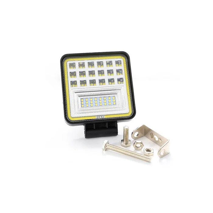 Βλησαρούλης Car Center - Προβολέας εργασίας LED SPOT Off-Road 42 Epistar LEDs 10-30V, 48W 3500Lumens 6500K με Angel eyes