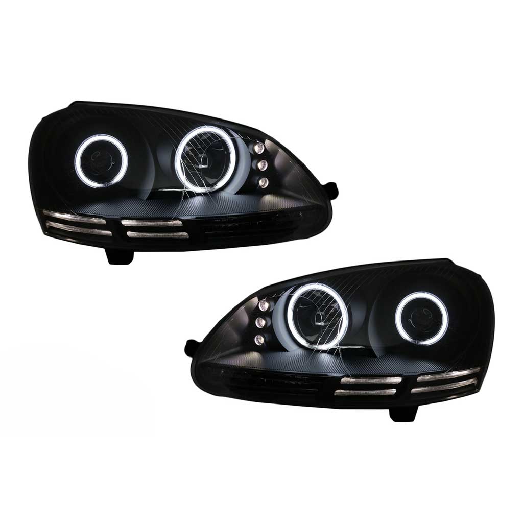 Βλησαρούλης Car Center - ΦΑΝΑΡΙΑ LED ΓΙΑ VW GOLF 5 JETTA 5 (2004-2009) CCFL ANGEL EYES