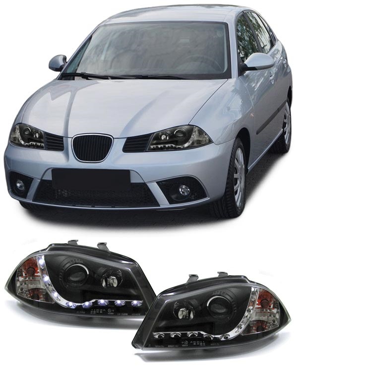 Βλησαρούλης Car Center - Φανάρια μαρκέ μαύρα LED Seat Ibiza 6L 02-08 cordoba 6l daylight