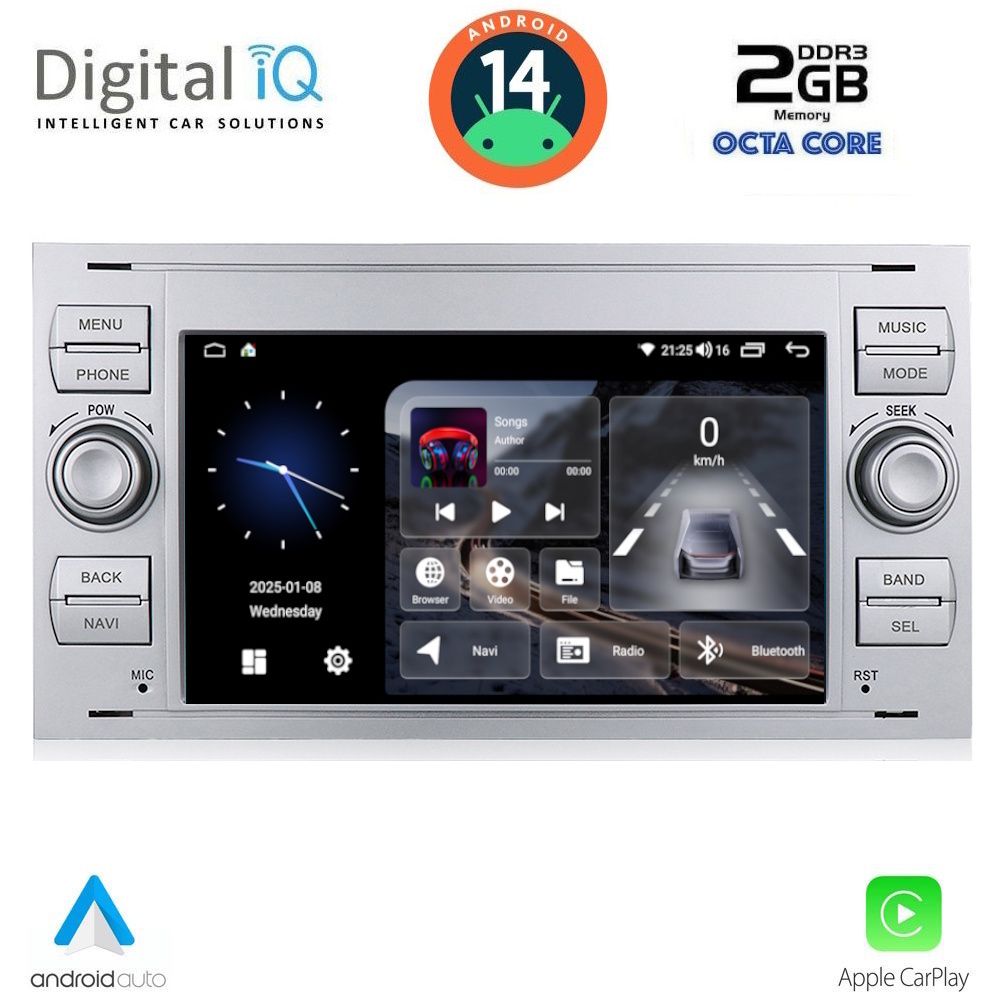 Βλησαρούλης Car Center - DIGITAL IQ BLF 302S_CPA (7" DECK) MULTIMEDIA SYSTEM for FORD mod. 2004-2008
