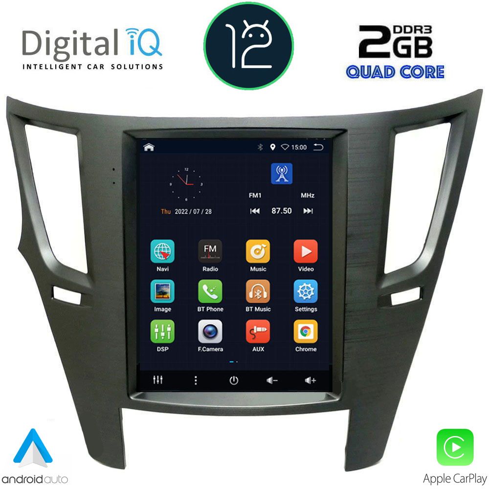 Βλησαρούλης Car Center - DIGITAL IQ BX 2962_CPA TESLA STYLE for SUBARU LEGACY – OUTBACK mod. 2009>