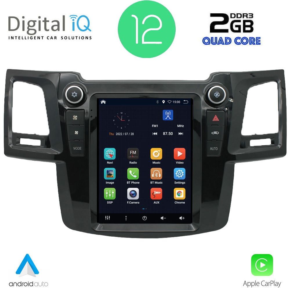 Βλησαρούλης Car Center - DIQ BX 2965_CPA TESLA STYLE for TOYOTA HILUX mod. 2005-2015