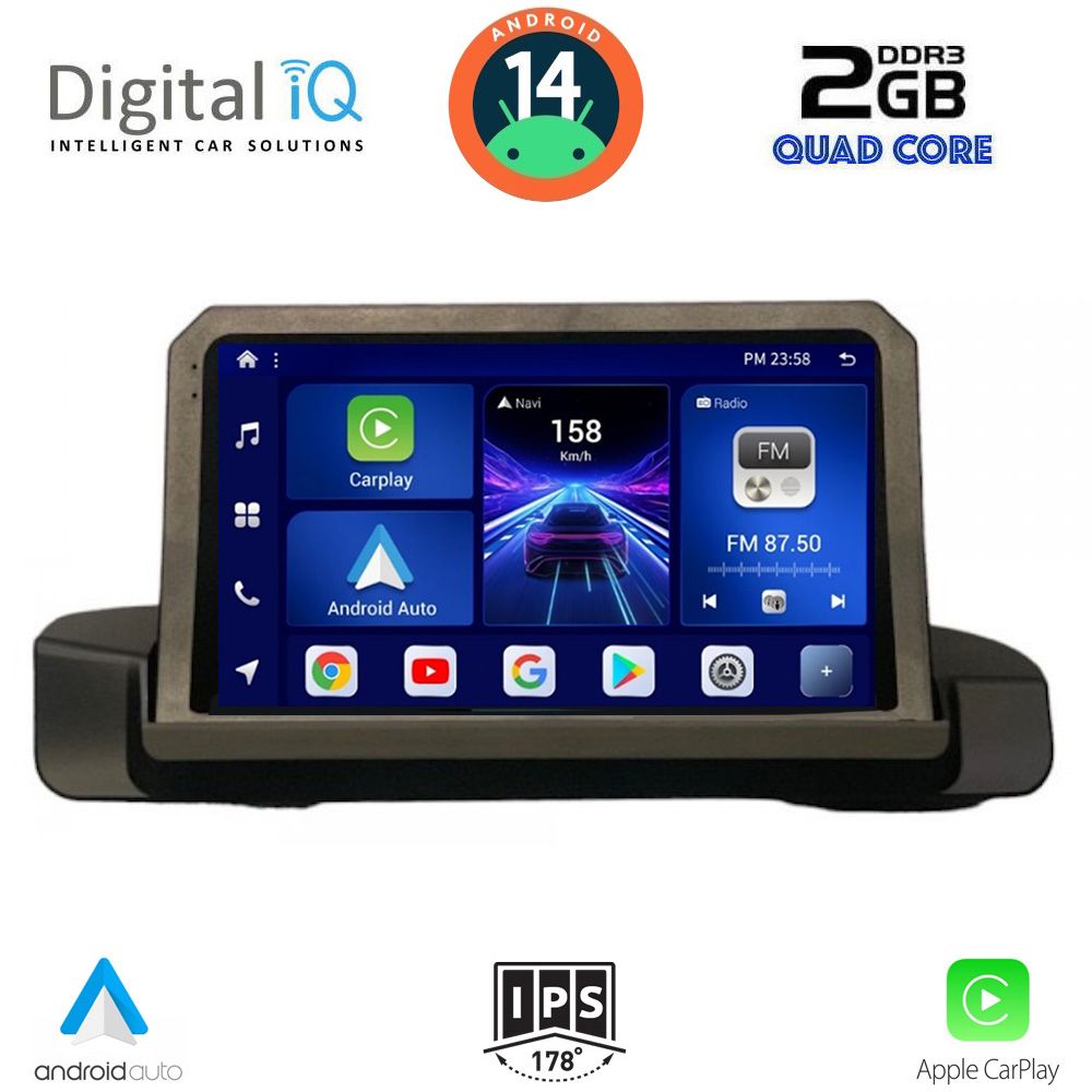 Βλησαρούλης Car Center - DIGITAL IQ BXC 3044_CPAA (9inc) MULTIMEDIA TABLET for BMW S.3 (E90-91-92) mod. 2005-2012