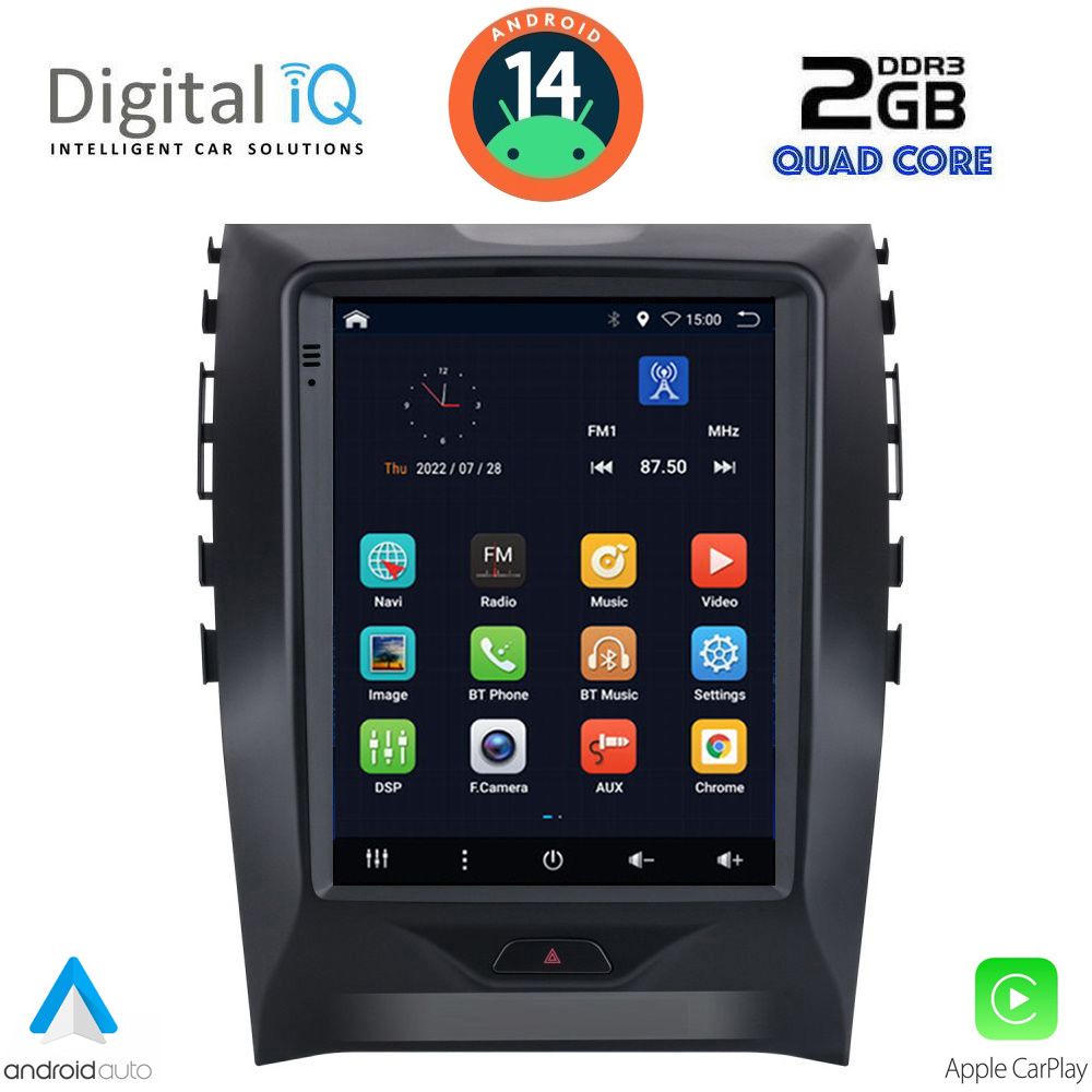 Βλησαρούλης Car Center - DIGITAL IQ BXC 3951_CPAA TESLA STYLE for FORD EDGE mod. 2015>
