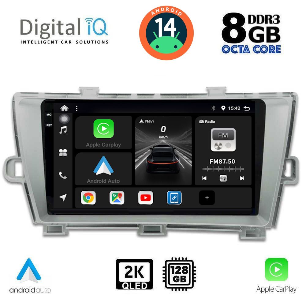 Βλησαρούλης Car Center - DIGITAL IQ BXF 11726_CPAA (9inc) MULTIMEDIA TABLET for TOYOTA PRIUS mod. 2009-2015