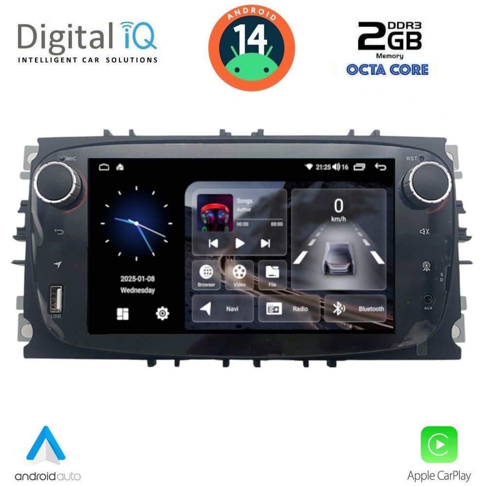 Βλησαρούλης Car Center - DIGITAL IQ BLF 303B_CPA (7" DECK) MULTIMEDIA SYSTEM for FORD mod. 2007-2011