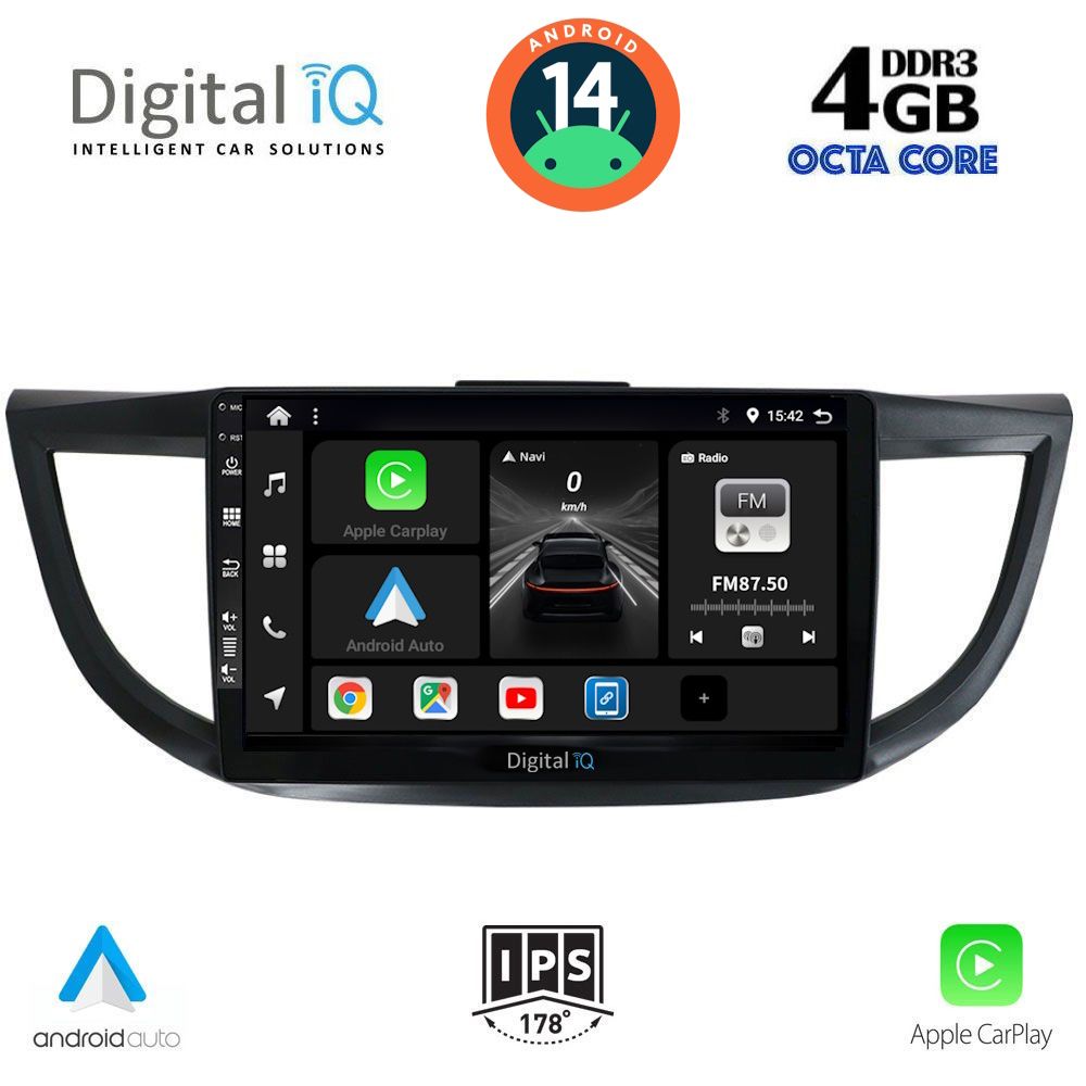 Βλησαρούλης Car Center - DIGITAL IQ BXF 6198_CPAA (10inc) MULTIMEDIA TABLET for HONDA CRV mod. 2013-2017